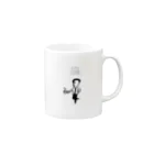 MIZUO_ILLUSTRATIONSのコーヒー通になれた気がするシリーズ Mug :right side of the handle
