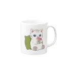 DECORのほっこり秋にゃんこ　花束ver. Mug :right side of the handle