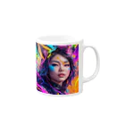 ZZRR12の「色彩の少女の冒険 - Shikisai no Shōjo no Bōken: Adventure of the Girl from the World of Colors」 Mug :right side of the handle