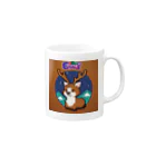 おしゃれなグッズ集のトナカイのドット絵　トナドット Mug :right side of the handle