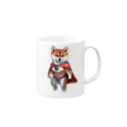 shiba-shiba-ponのスーパーヒーロー　シバイヌン！ Mug :right side of the handle