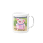 Yumexの豚のブーちゃん Mug :right side of the handle