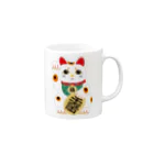 めろんぱん・ヘルメットの招金猫 Mug :right side of the handle