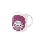 カロドッグのオダマキランプ/pink Mug :right side of the handle