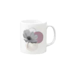 白桃のflower1 Mug :right side of the handle