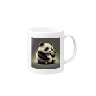 FluffyPanda_AIのPizzazzPanda Mug :right side of the handle