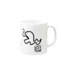 ゆーちゃんのおえかきの巳。(へび) Mug :right side of the handle