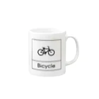 ミニマルくんの四角におさまるBicycle Mug :right side of the handle