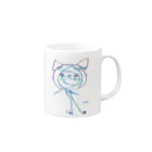 息子だいすきのネコのねゆくん Mug :right side of the handle