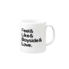 music boutiqueのFeel Like Bayside Love オリジナル Mug :right side of the handle