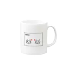 まおい相談役のねここさんとめがねこさん Mug :right side of the handle