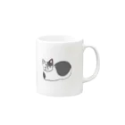 いとうぽよんのポヨポヨショップのねこのゴマ Mug :right side of the handle