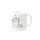 もり はなこのまるちゃん Mug :right side of the handle