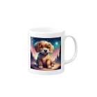 G-EICHISのかわいい犬のイラストグッズ Mug :right side of the handle