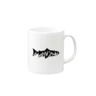 No Fishing No Life の山？　魚？ Mug :right side of the handle