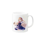 かわいい女の子とシュールな絵のアリスマーガレットちゃん Mug :right side of the handle