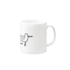 bonyari-radioのuminekoマグカップ Mug :right side of the handle