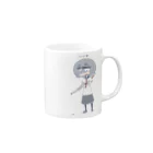 ツナ瓶のぐさ子 Mug :right side of the handle