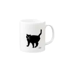 TakeshiKuriharaArtの黒猫 / Black Cat  マグカップの取っ手の右面