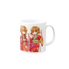 もえたろう★の着物女子 Mug :right side of the handle