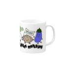 sari'sのvegetables marching Mug :right side of the handle