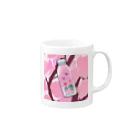 リホタママの水筒の中の桜 Mug :right side of the handle