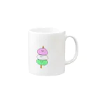 ウーパールーパー商店の三色団子ちゃん🍡 Mug :right side of the handle