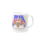 ゆーちゃんのおえかきのくりすますけーき Mug :right side of the handle