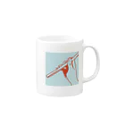 sayuridrumsのドラムグッズのダブルストローク Mug :right side of the handle