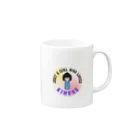 ポンキチはうすの着物大好き女の子 Mug :right side of the handle