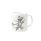 チエコストロークの新年のあいさつに来たドラゴン Mug :right side of the handle