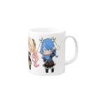 usabit.のぐっず屋さんのななゆ+うさぎガンマン Mug :right side of the handle