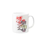 梅治郎　Umejiroの Dragon Punks Mug :right side of the handle