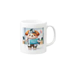 はらの健康第一の犬 Mug :right side of the handle