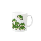 もむのふの爬虫類グッズやさんの積みクランウェル Mug :right side of the handle