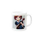 ほっこり絵音舎のオケ部入団希望の リンちゃん Mug :right side of the handle