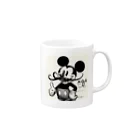 syumpのThe first Mickey Mouse and Marcel Duchamp. Mug :right side of the handle