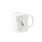 YUICHI design shopのクマの着ぐるみ Mug :right side of the handle