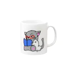 Kujakuの朗読猫 Mug :right side of the handle