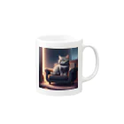 桜猫店-sakuraneko-のチビちゃん Mug :right side of the handle