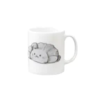 姫とすずり。のクロワッサンねこ Mug :right side of the handle