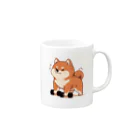 Horo-Horo Storeの筋トレ柴犬くん Mug :right side of the handle