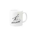 MITSUNORI OFFICIAL SHOPの夢、道半ば／有難うの歌 ジャケット (サイン入り) Mug :right side of the handle