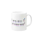 gackeyのパンダファミリー相関図 Mug :right side of the handle