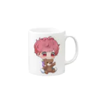 OKASICHANのマグカップ Mug :right side of the handle