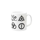 miniminiのfour symbols　 Mug :right side of the handle