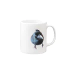 karasunikkiのまんまるカラスのハッピー Mug :right side of the handle