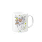 aoiroのshiawase-ohana Mug :right side of the handle