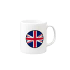 おもしろいTシャツ屋さんのイギリス England United Kingdom Great Britain Mug :right side of the handle