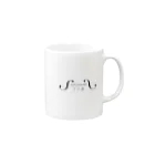 さざ波のさざ波 Mug :right side of the handle